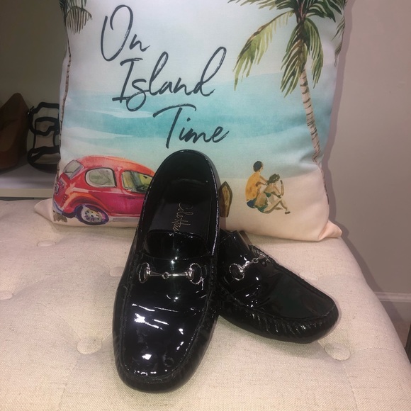 Cole Haan 031538 Black Patent Leather Loafer Shoes - Picture 3 of 9